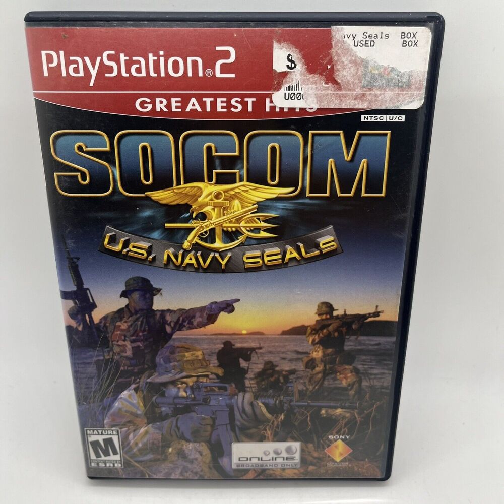 Socom: U.S. Navy Seals (Sony PlayStation 2, 2003) PS2 - Tested